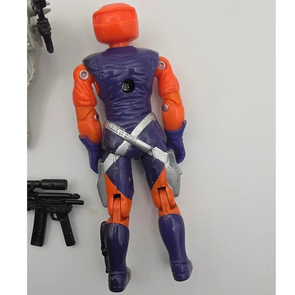Hasbro G.I. Joe Action Figure 3.75in Orange Purple Fair 1989 Annihilator Toy